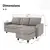 2 - Piece Upholstered Sectional - Light Grey