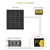 Set of Four ROCKSOLAR 100W 12V Monocrystalline Rigid Solar Panels