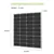 Set of Four ROCKSOLAR 100W 12V Monocrystalline Rigid Solar Panels