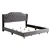 Passion Furniture Joy Gray Full Upholstered Panel Bed