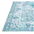 Mighty Curae Anti Slip Blue 4 ft. x 6 ft. Bohemian Polyester Area Rug