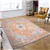 Mighty Curae Anti Slip Orange Patterned 5 ft x 7 ft Polyester Area Rug