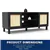 Creativeland Oxford 44.8 in. Black Rattan TV Stand Fits TV's up to 52