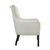 Weaver Beige Textured Upholstery Diamond Stitched Back Accent Chair