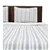 Ticking Stripe Ivory and Blue Cotton Twin Quilt Set
