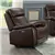 Brown Genuine Leather Power Recliner Chair w USB Chargers