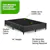 GhostBed All-in-One Metal Mattress Foundation - Queen