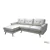 Urban Cali San Marino Sectional Sofa with Left Chaise in Cream