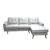 Urban Cali San Marino Sectional Sofa with Right Chaise in Cream
