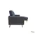 Urban Cali San Marino Sectional Sofa with Right Chaise in Dark Grey