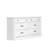 Xylon 6-Drawer White Dresser (31.1” X 58.74” X 15.7”)