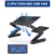 Rainbean Portable Laptop Stand, Mouse Pad And 2 Cpu Cooling Usb Fans