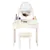 Dressing Makeup Table with Cushioned Stool