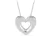 Thick Heart Necklace, Heart Shaped Earrings and Heart Shaped Ring with