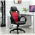 Car Style Office Gaming Chair Hydraulic Computer Chair Black Red