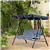 3 Seater Swing Chair Outdoor Patio Hammock Porch Adjustable Canopy