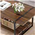 40.9 In. Walnut Brown Rectangular Wood Coffee Table With Shelf