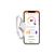 Bellabeat Ivy Heart Rate Health Tracker - Ivy Snow White Smart Jewelle