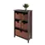 Milan 6 - Pc Storage Shelf with 5 Foldable Woven Baskets - Walnut