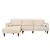 Urban Cali Palm Springs Left Facing Chaise Sectional Sofa in Nora Oat
