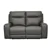 Levoluxe Arlo 64.2 Inch Power Reclining Loveseat in Ryder Charcoal