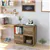 Wooden File Cabinet Shelf with Wheels, 2 Drawers