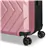 NICCI Highlander Collection Luggage 3 Piece Set Black and Pink