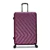 NICCI Highlander Collection Luggage 3 Piece Set Plum