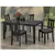 5-Piece Silver Grey Dining Set