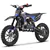 MotoTec Thunder 50cc Kids Gas Dirt Bike 2-Stroke Blue