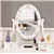 Makeup Vanity Set, Dressing Table with Rotating Mirror, 4 Drawers