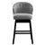 2PC 360-Degree Swivel Kitchen Bar Stools with Solid Wooden Legs