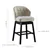 2PC 360-Degree Swivel Kitchen Bar Stools with Solid Wooden Legs