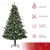 6FT Snow Pine Christmas Tree with Auto-Open & Pinecones