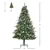 6FT Snow Pine Christmas Tree with Auto-Open & Pinecones