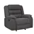 Luxe Grey Recliner Chair with Console