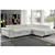 Urban Cali Hollywood Sectional Sofa with Right Chaise in Ulani Cream