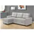 Urban Cali Venice Sectional Sofa with Reversible Chaise in Grey