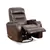 OnyxGlide Swivel Recliner with Storage Arms - Brown