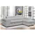 Urban Cali Sonoma Sectional Sofa with Reversible Chaise in Canvas Grey