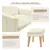 Modern Velvet Upholstered Accent Sofa Chair with Ottoman