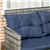 Rattan Outdoor Sofa Set with Dining Table and Chairs - Blue