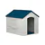 Suncast - Deluxe Dog House - Passive w/Blue Roof