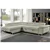 Urban Cali Hollywood Sectional Sofa with Left Chaise in Light Taupe