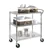 Seville Classics Utility Cart with 3 Shelf Grid System