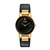 Citizen Eco-Drive Axiom Gold Tone with Black Leather Strap