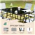 Complete Patio Dining Set with Umbrella
