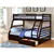 Espresso Twin Over Double Wood Bunk Bed W Drawers
