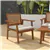 Comfort & Style: Acacia Wood & Wicker Patio Set with Cushions