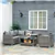 Wicker Patio Furniture Set with 4' Thick Cushions - Grey